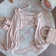 Vestido Floral Rosa Con Cárdigan De Punto A Juego - Tienda Kawaii