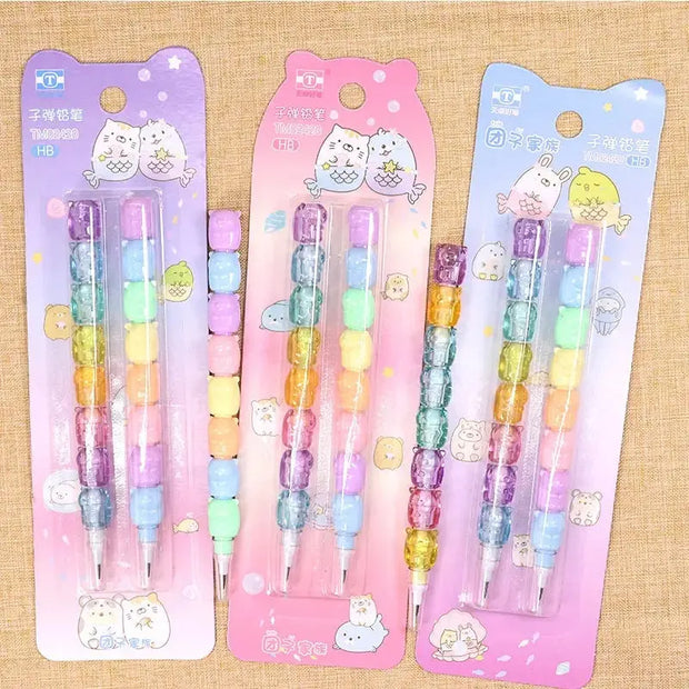 Lápices Mecánicos Kawaii HB No Afilar Paquete De 2 Piezas - Tienda Kawaii