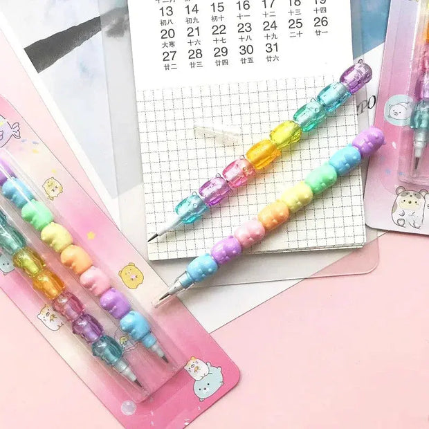 Lápices Mecánicos Kawaii HB No Afilar Paquete De 2 Piezas - Tienda Kawaii