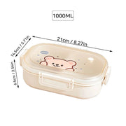 Fiambrera Bento De Viaje Segura Para Microondas - Tienda Kawaii