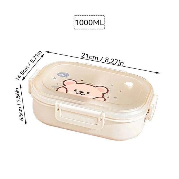 Fiambrera Bento De Viaje Segura Para Microondas - Tienda Kawaii