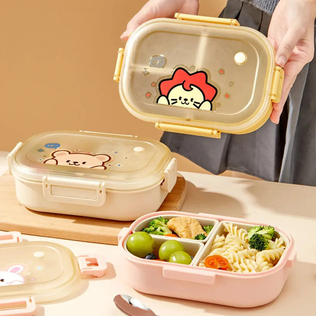 Fiambrera Bento De Viaje Segura Para Microondas - Tienda Kawaii