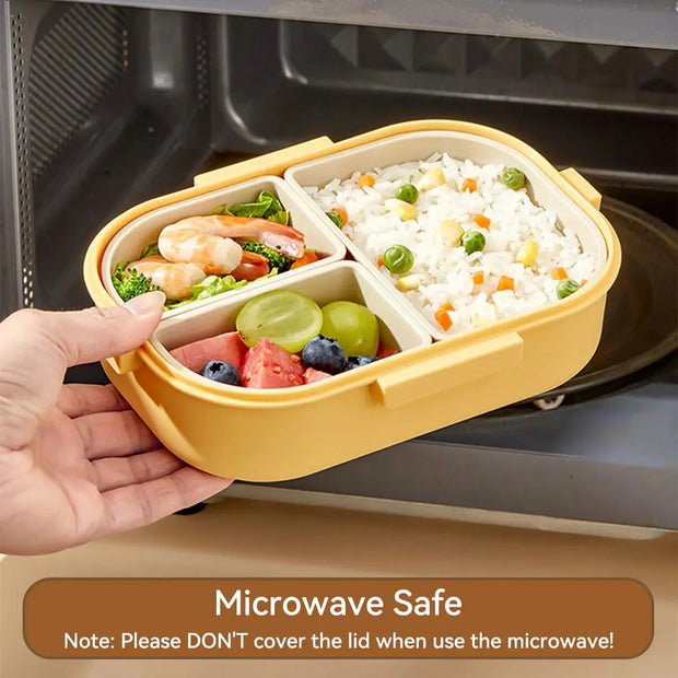 Fiambrera Bento De Viaje Segura Para Microondas - Tienda Kawaii
