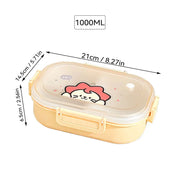 Fiambrera Bento De Viaje Segura Para Microondas - Tienda Kawaii