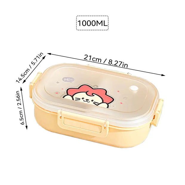 Fiambrera Bento De Viaje Segura Para Microondas - Tienda Kawaii