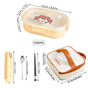Fiambrera Bento De Viaje Segura Para Microondas - Tienda Kawaii