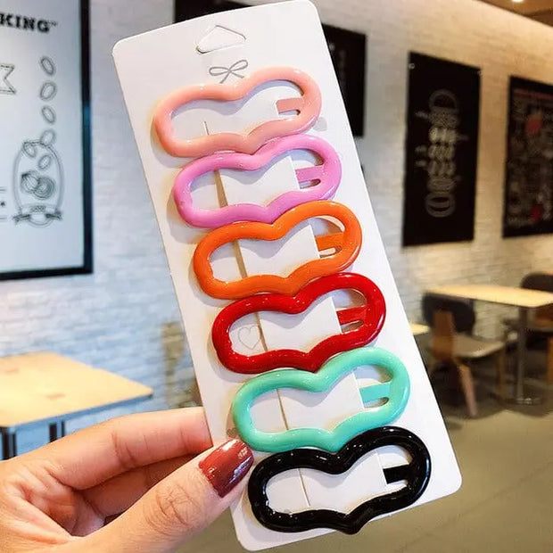 Horquillas Kawaii Pastel Set De 6 - Tienda Kawaii