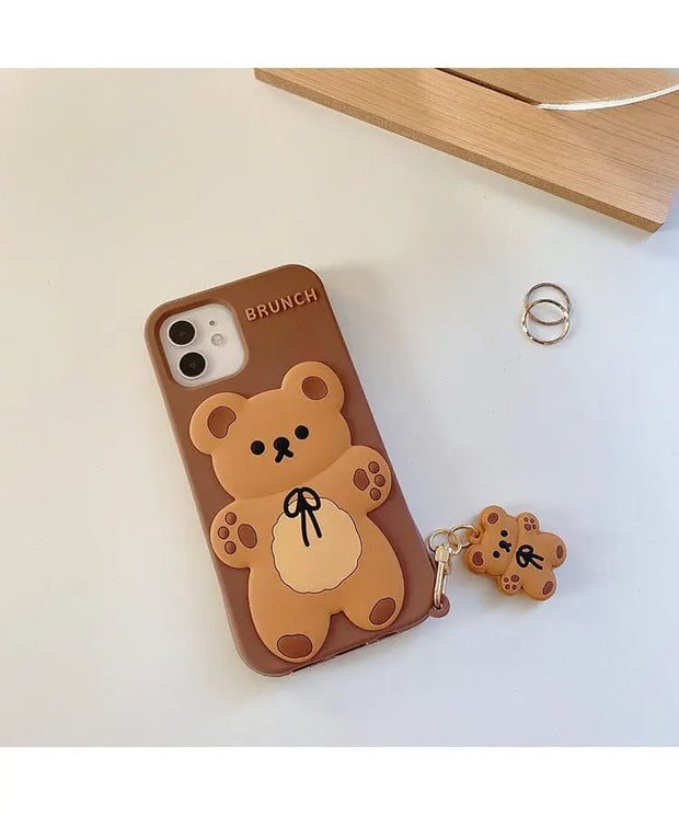 Funda iPhone De Silicona Brunch Bear - Tienda Kawaii