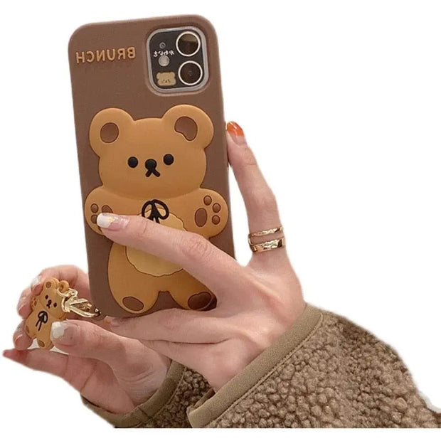 Funda iPhone De Silicona Brunch Bear - Tienda Kawaii