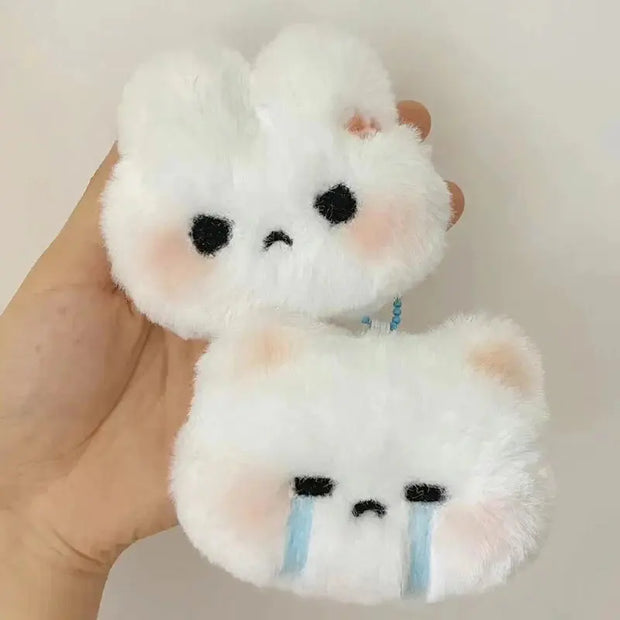 Llavero De Peluche Suave con Diseño de Conejo y Gato Kawaii - Tienda Kawaii