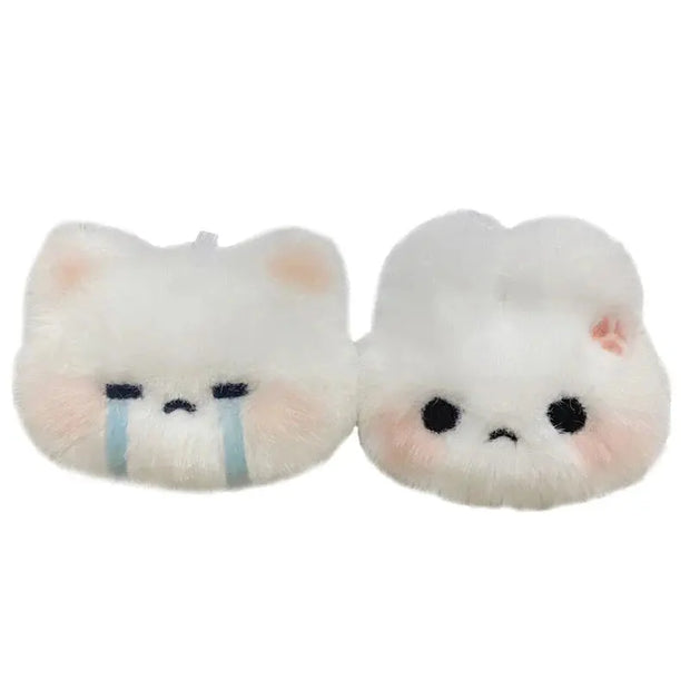 Llavero De Peluche Suave con Diseño de Conejo y Gato Kawaii - Tienda Kawaii