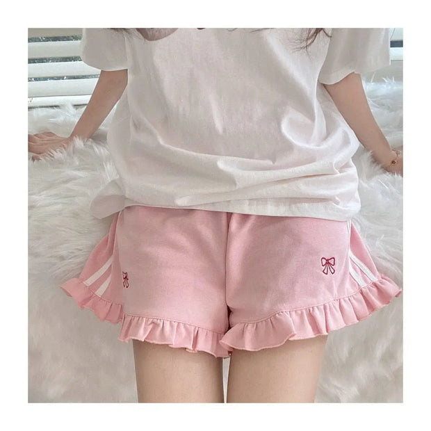 Shorts Kawaii Aesthetic Con Lazo Alta Cintura - Tienda Kawaii
