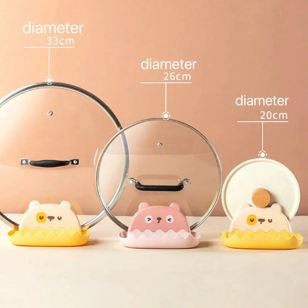 Soporte Cute Para Cucharas De Cocina Con Base Antigoteo - Tienda Kawaii