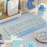 Keycaps Forma De Gato 108 Teclas Aesthetic Kawaii - Tienda Kawaii