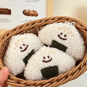 Llavero De Peluche Onigiri Suave - Tienda Kawaii