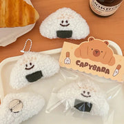 Llavero De Peluche Onigiri Suave - Tienda Kawaii