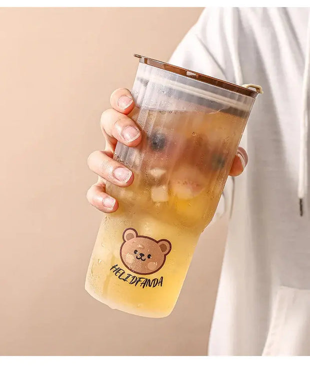 Botella Taza Portátil Dear Bear Para Café - Tienda Kawaii
