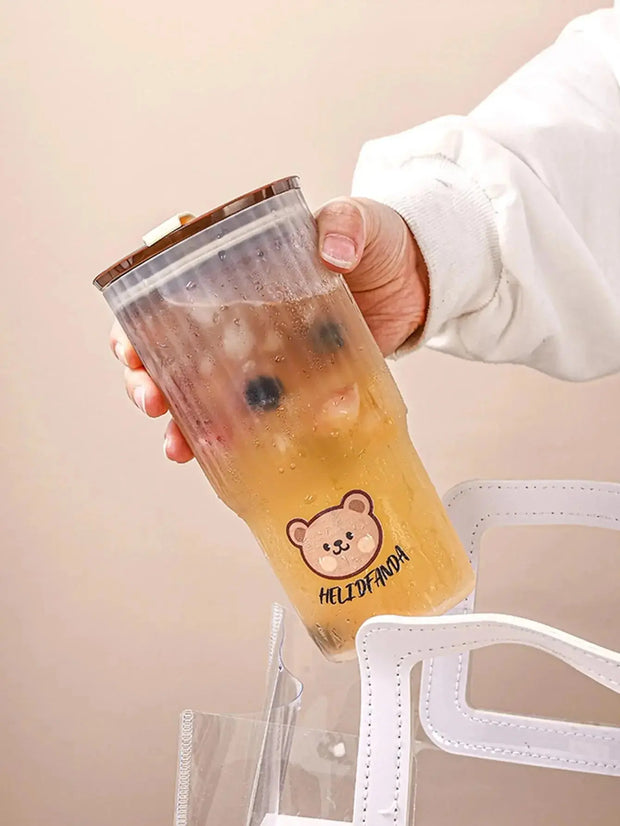 Botella Taza Portátil Dear Bear Para Café - Tienda Kawaii