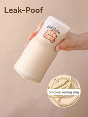 Botella Taza Portátil Dear Bear Para Café - Tienda Kawaii