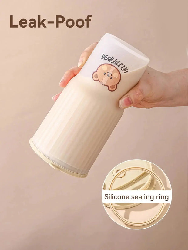 Botella Taza Portátil Dear Bear Para Café - Tienda Kawaii