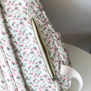 Mochila Floral Grande Capacidad Estilo Preppy - Tienda Kawaii