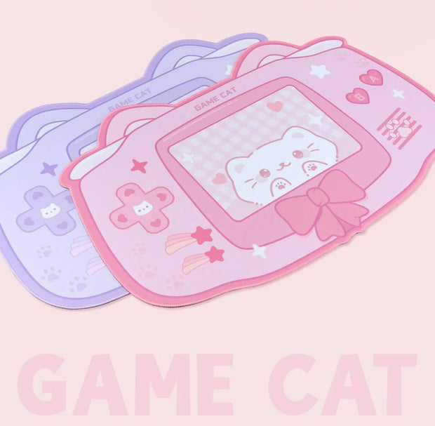 Alfombrilla De Ratón Grande Gato Gamer Suave - Tienda Kawaii