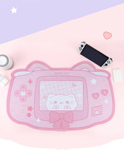 Alfombrilla De Ratón Grande Gato Gamer Suave - Tienda Kawaii