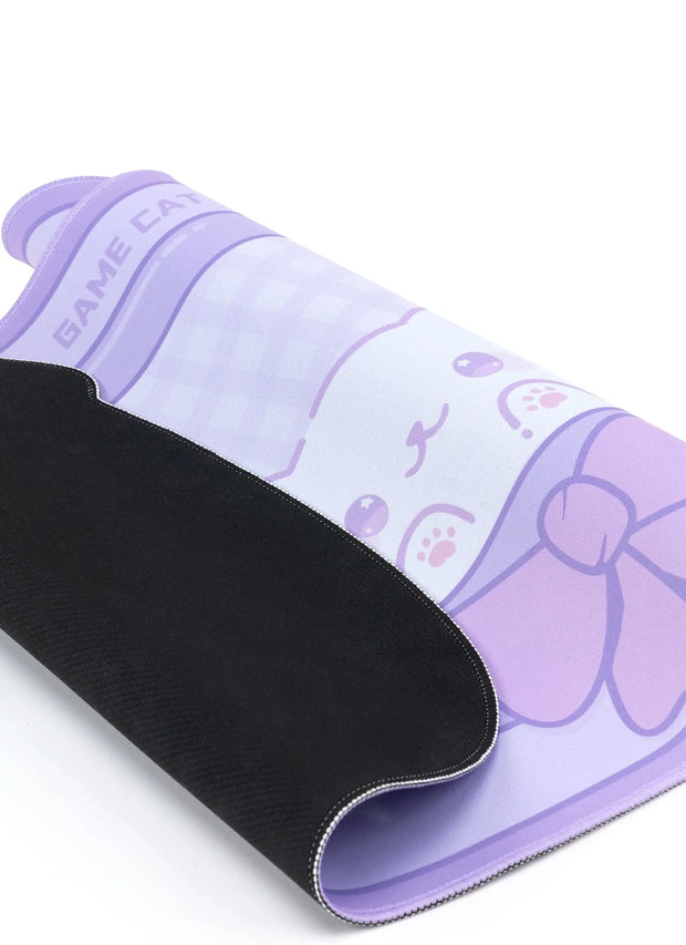 Alfombrilla De Ratón Grande Gato Gamer Suave - Tienda Kawaii