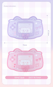 Alfombrilla De Ratón Grande Gato Gamer Suave - Tienda Kawaii