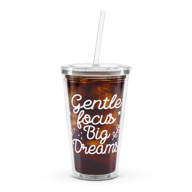 Vaso Transparente Con Pajita De Plástico Para Estudio - Tienda Kawaii