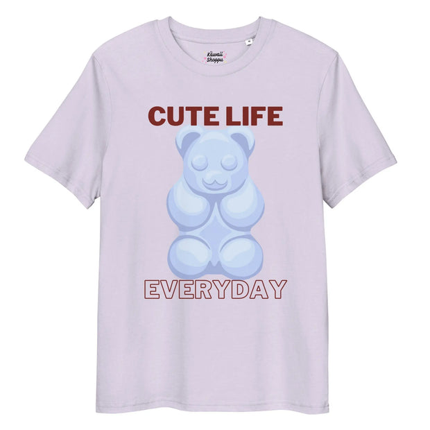 Camiseta Kawaii De Algodón Orgánico Gummy Bear Cute Life - Tienda Kawaii