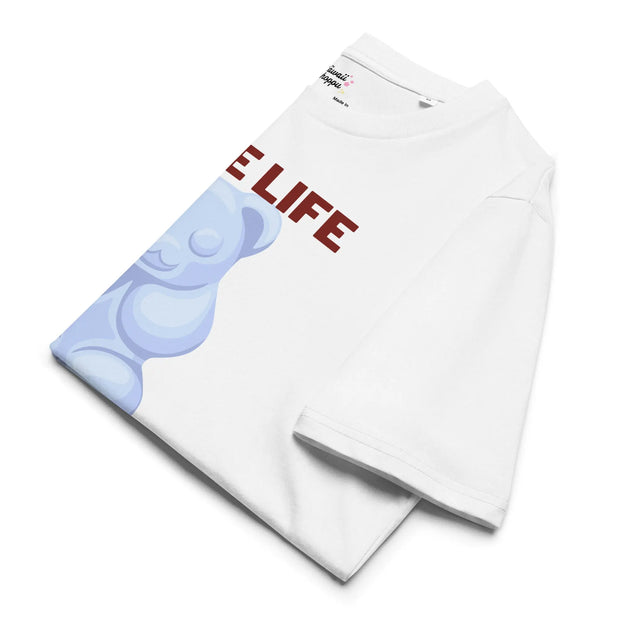 Camiseta Kawaii De Algodón Orgánico Gummy Bear Cute Life - Tienda Kawaii