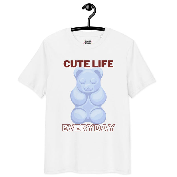 Camiseta Kawaii De Algodón Orgánico Gummy Bear Cute Life - Tienda Kawaii