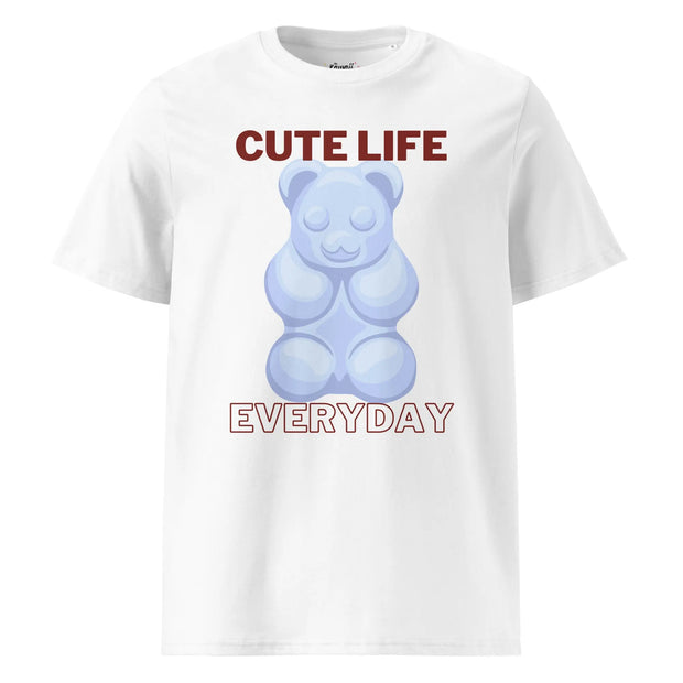 Camiseta Kawaii De Algodón Orgánico Gummy Bear Cute Life - Tienda Kawaii