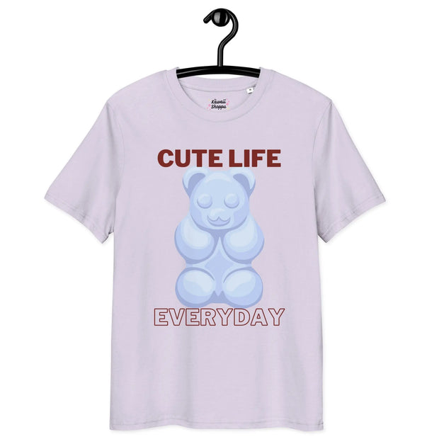 Camiseta Kawaii De Algodón Orgánico Gummy Bear Cute Life - Tienda Kawaii