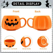 Taza Cerámica De Calabaza De Halloween 400ml - Tienda Kawaii