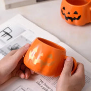 Taza Cerámica De Calabaza De Halloween 400ml - Tienda Kawaii