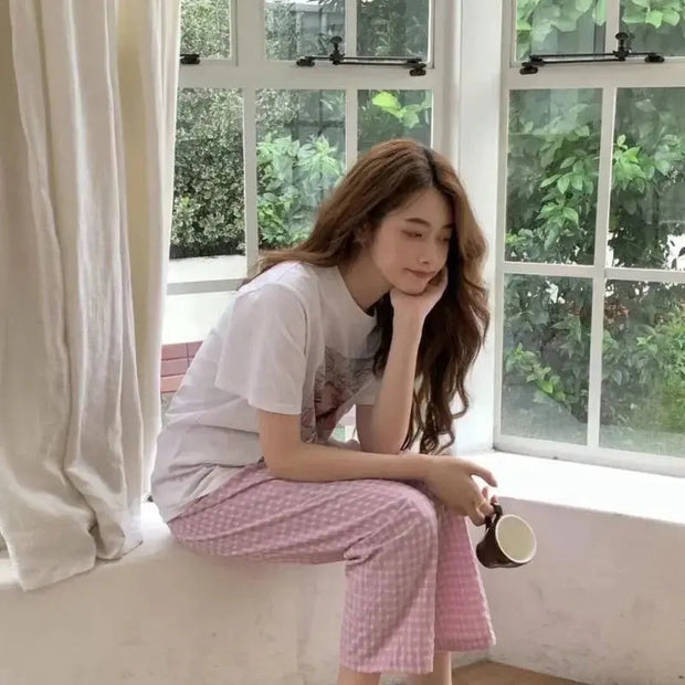 Pantalones Sueltos Comfy Estilo Aesthetic - Tienda Kawaii