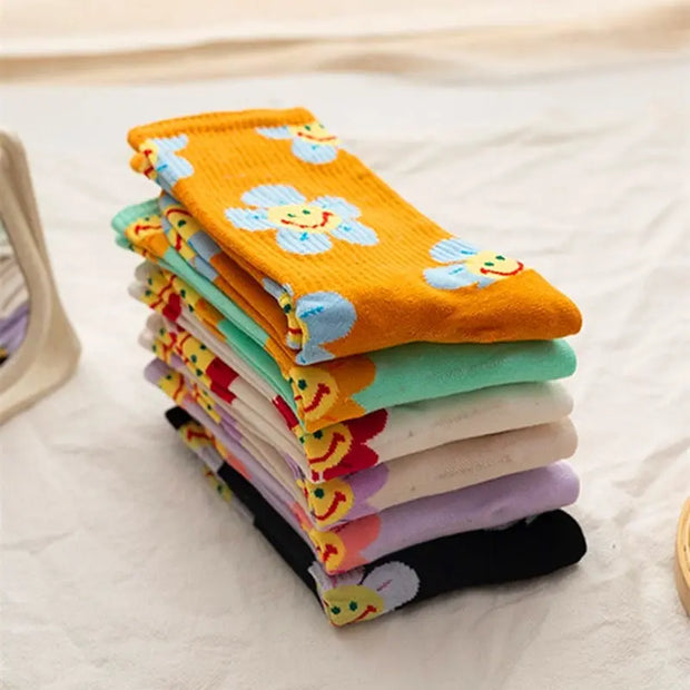 Calcetines Harajuku Colores Pastel - Tienda Kawaii