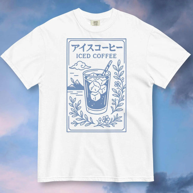 Camiseta Unisex Japonesa de Café Helado - Tienda Kawaii