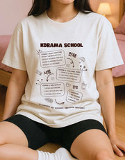 Camiseta Oversize Algodón 100% Inspirada en K-Drama - Tienda Kawaii