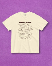 Camiseta Oversize Algodón 100% Inspirada en K-Drama - Tienda Kawaii