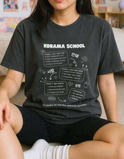 Camiseta Oversize 100% Algodón Estilo K-Drama Coreano - Tienda Kawaii