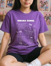 Camiseta Oversize 100% Algodón Estilo K-Drama Coreano - Tienda Kawaii