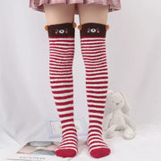Calcetines Altos de Rodilla Suaves Estilo Kawaii - Tienda Kawaii