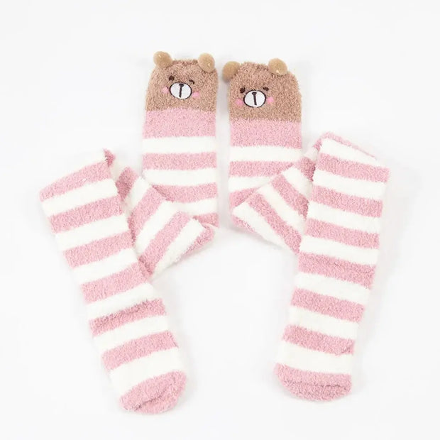 Calcetines Altos de Rodilla Suaves Estilo Kawaii - Tienda Kawaii