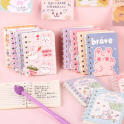 Cuaderno Mini Kawaii Conejo 80 Hojas Color Aleatorio - Tienda Kawaii