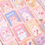 Cuaderno Mini Kawaii Conejo 80 Hojas Color Aleatorio - Tienda Kawaii