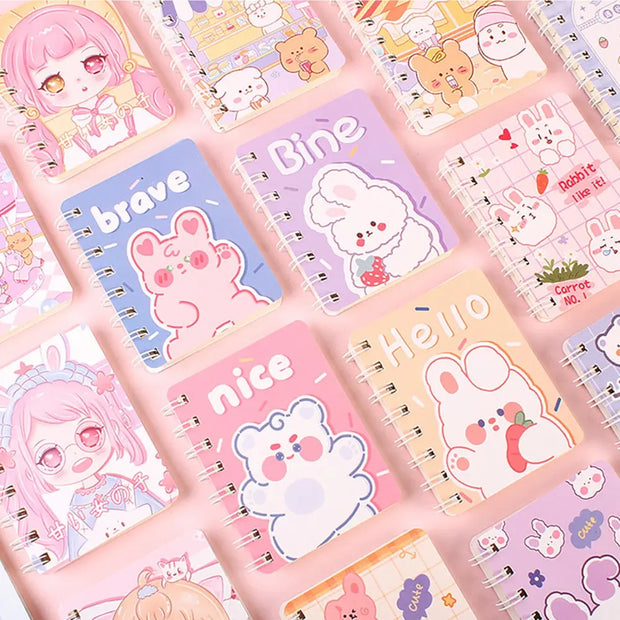 Cuaderno Mini Kawaii Conejo 80 Hojas Color Aleatorio - Tienda Kawaii