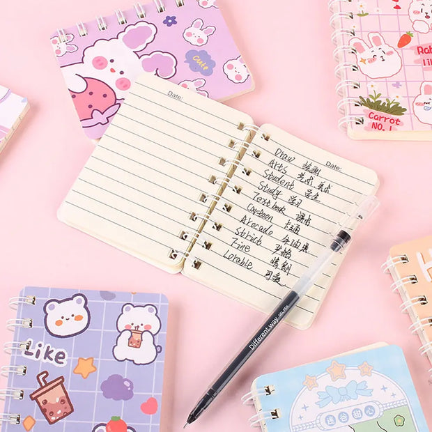Cuaderno Mini Kawaii Conejo 80 Hojas Color Aleatorio - Tienda Kawaii
